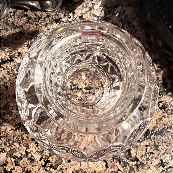 Vintage 24% Lead Crystal Blarney 4” Tea Light Holder. Made In Yugoslavia. - Picture 4 of 4